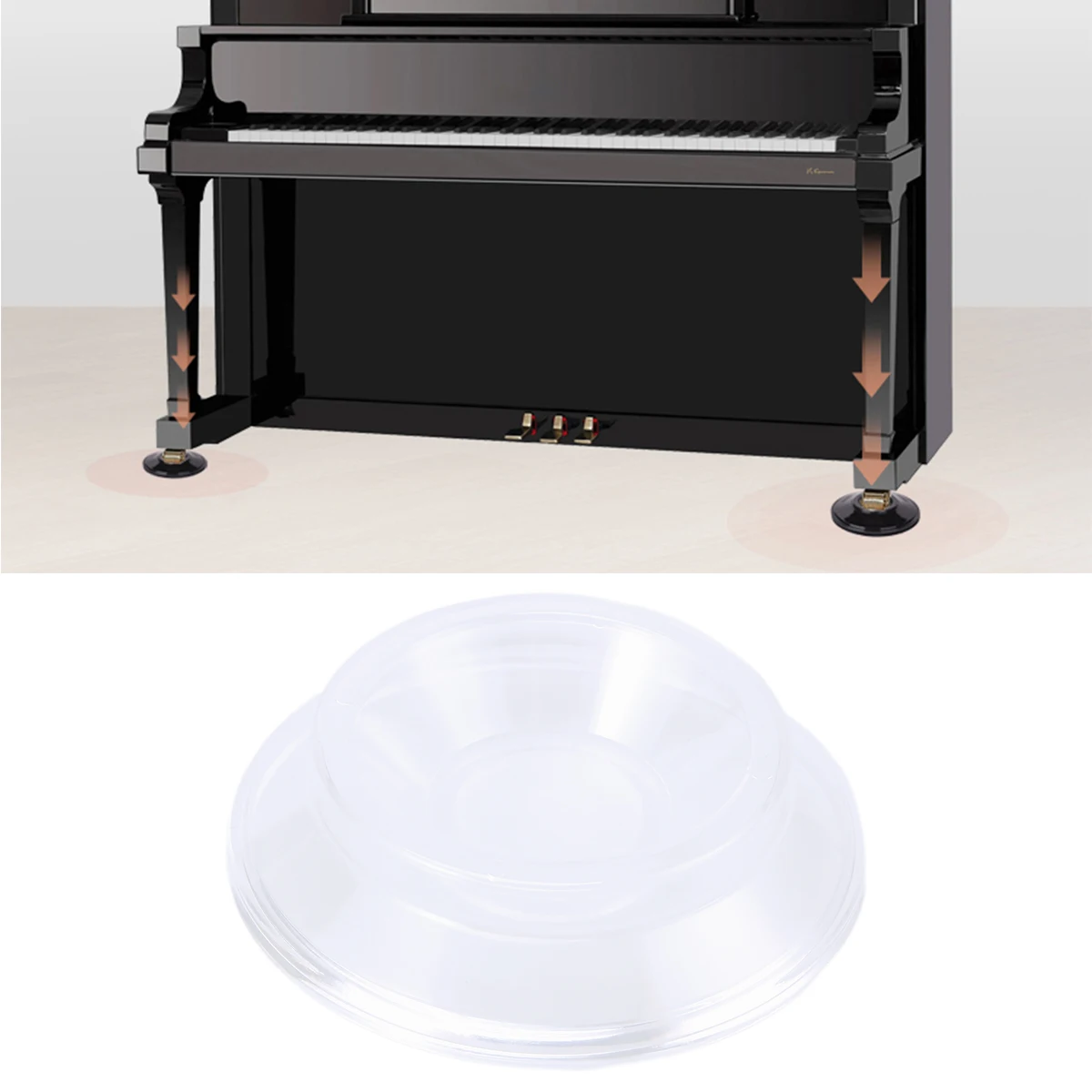 

4 PC Non-slip Mat Piano Caster Cups Household Mats Floormat Casters Furniture Doormats