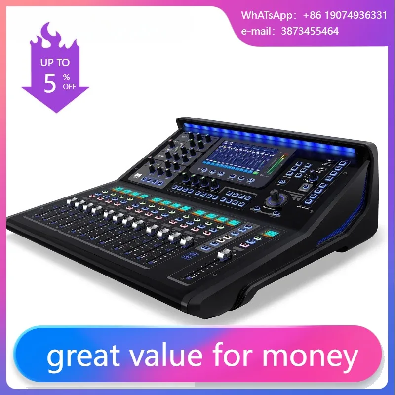 

TQ Новейший профессиональный цифровой микшер, 16-канальная консоль для звуков для выступлений