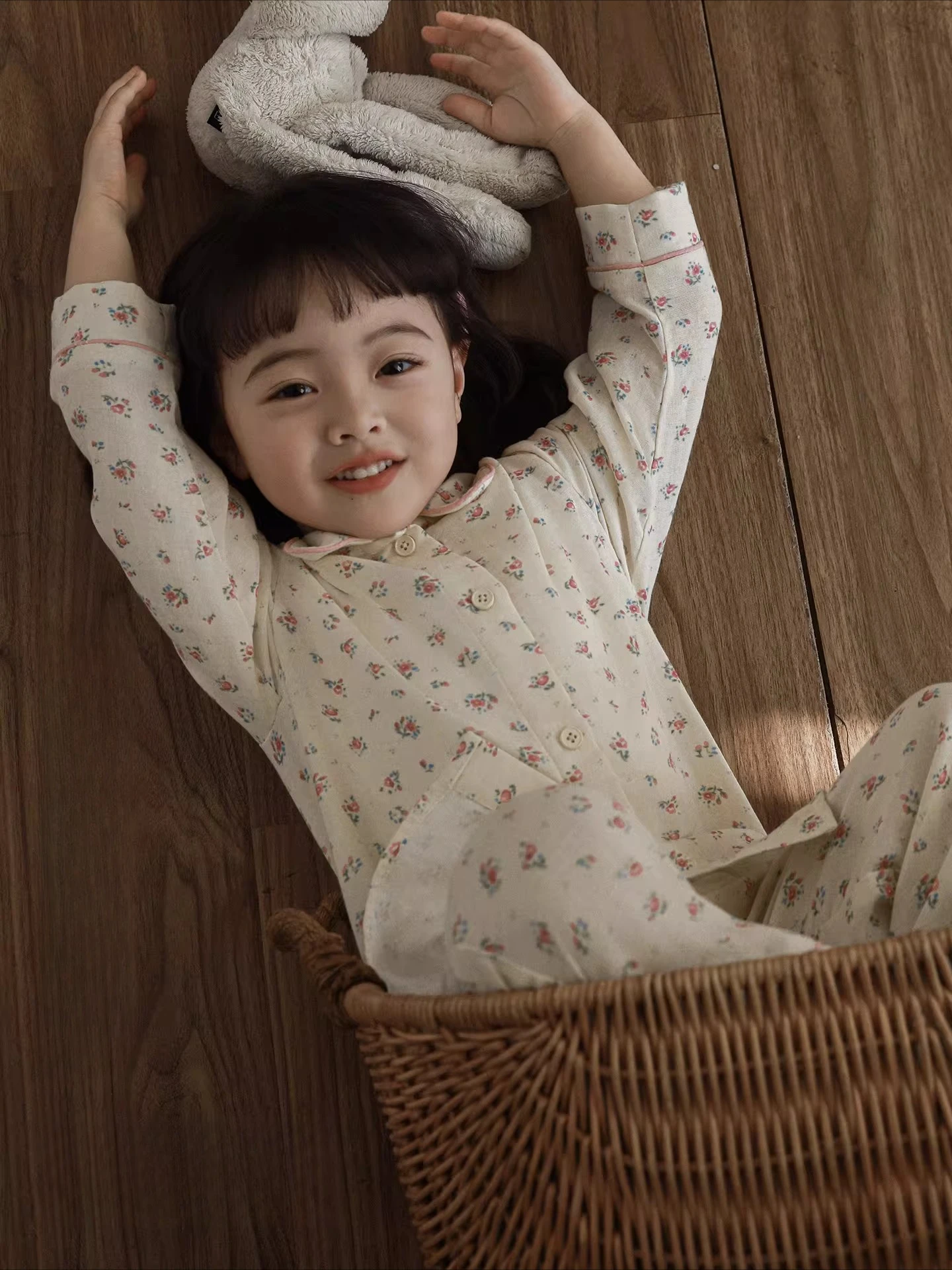 2026 Spring Girls Cartoon Sleep Set Pure Cotton Breathable Kids Moonlit Comfort Magic 3-12Y