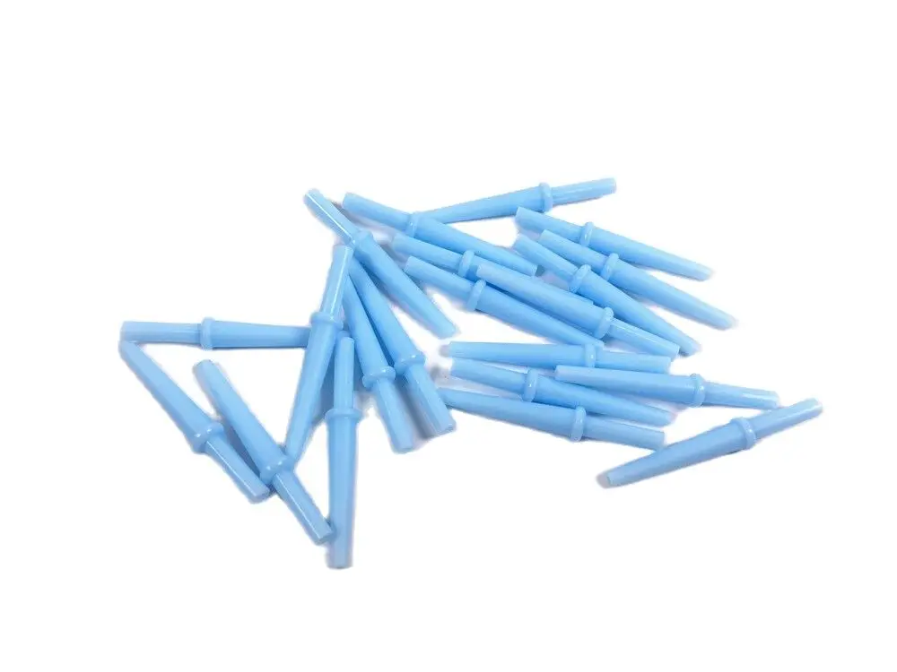 

500Pieces Dental Suction Tips Tube Saliva Ejectors Aspirator Mini Micro Tip 1/16'' Plastic Blue 1.1mm