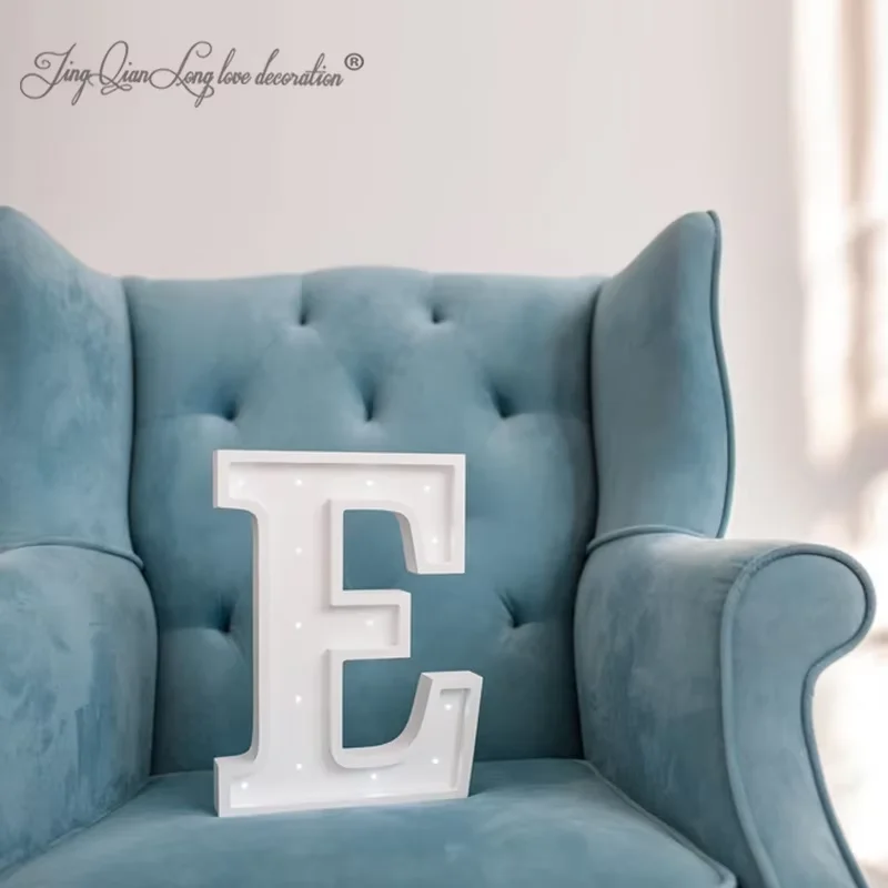 Custom  Light Up Letters Marquee Lights, White Wooden Letter Lights, Bedroom Decor, Wall Hanging, Freestanding Name, Baby