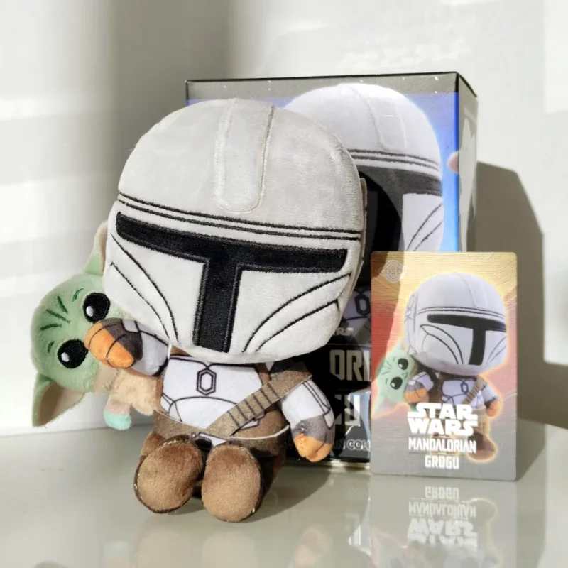 ホットトイズスターウォーズぬいぐるみブラインドボックスマンダロリアンフィギュアキーホルダー収集価値のある人形デスクトップ装飾玩具ギフト大人のコレクター向け