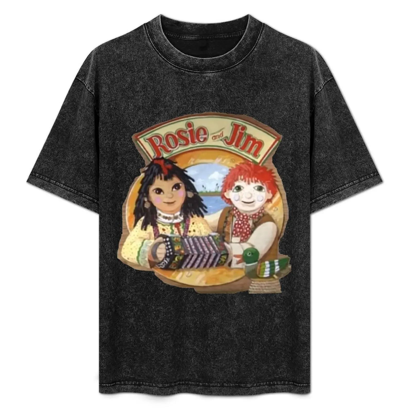 

Rosie and Jim Vintage Childrens TV T-Shirt graphics funny costumes football t shirt blue archive t shirts for men pack