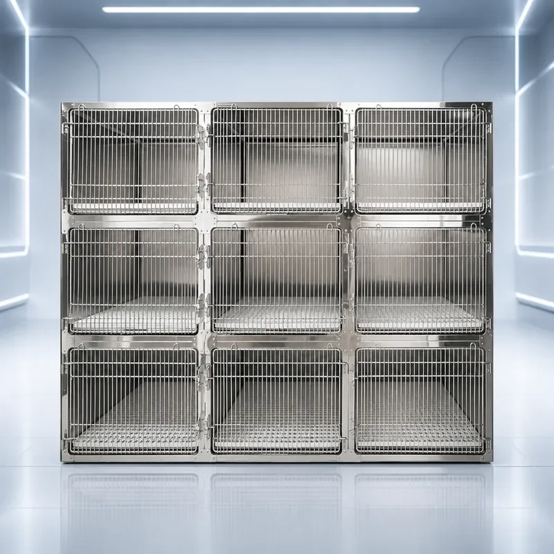 304 Stainless Steel Pet Cage Exotic Breeding Foster Isolation Lifting Multi Layer Animal Hospital Store