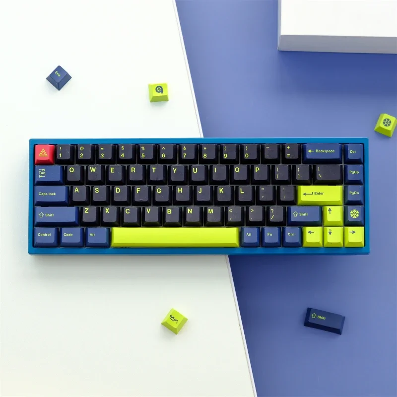 

GMK 129-клавиш Night Runner Key Cap Cherry Profile DYE-SUB PBT Keycap со сдвигом 1,75U 2U для механической клавиатуры MX Switch