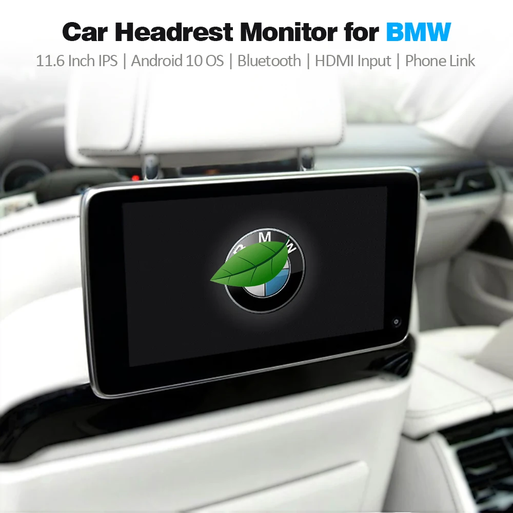 

11.6 Inch Android Car Headrest Monitor 4K HDMI With Bluetooth FM WiFi Phone Link for BMW Rear Seat Entertainment TFT Car Screen