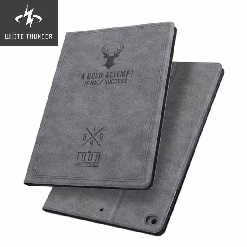 

Luxury Vintage Deer Head Smart Stand Case for IPad Air 3 4 9.7 10.2 10.5 10.9 Pro 11 Inch 2021 I Pad Mini 5 4 2 1 Leather Cover