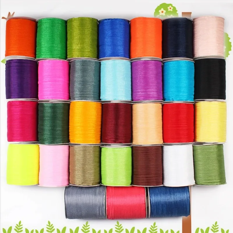 Hot sale 6mm (10 meters/lot) Organza Nylon Silk Satin Ribbon For Sewing Wedding Party Handmade Decoration Webbing Gift Packing