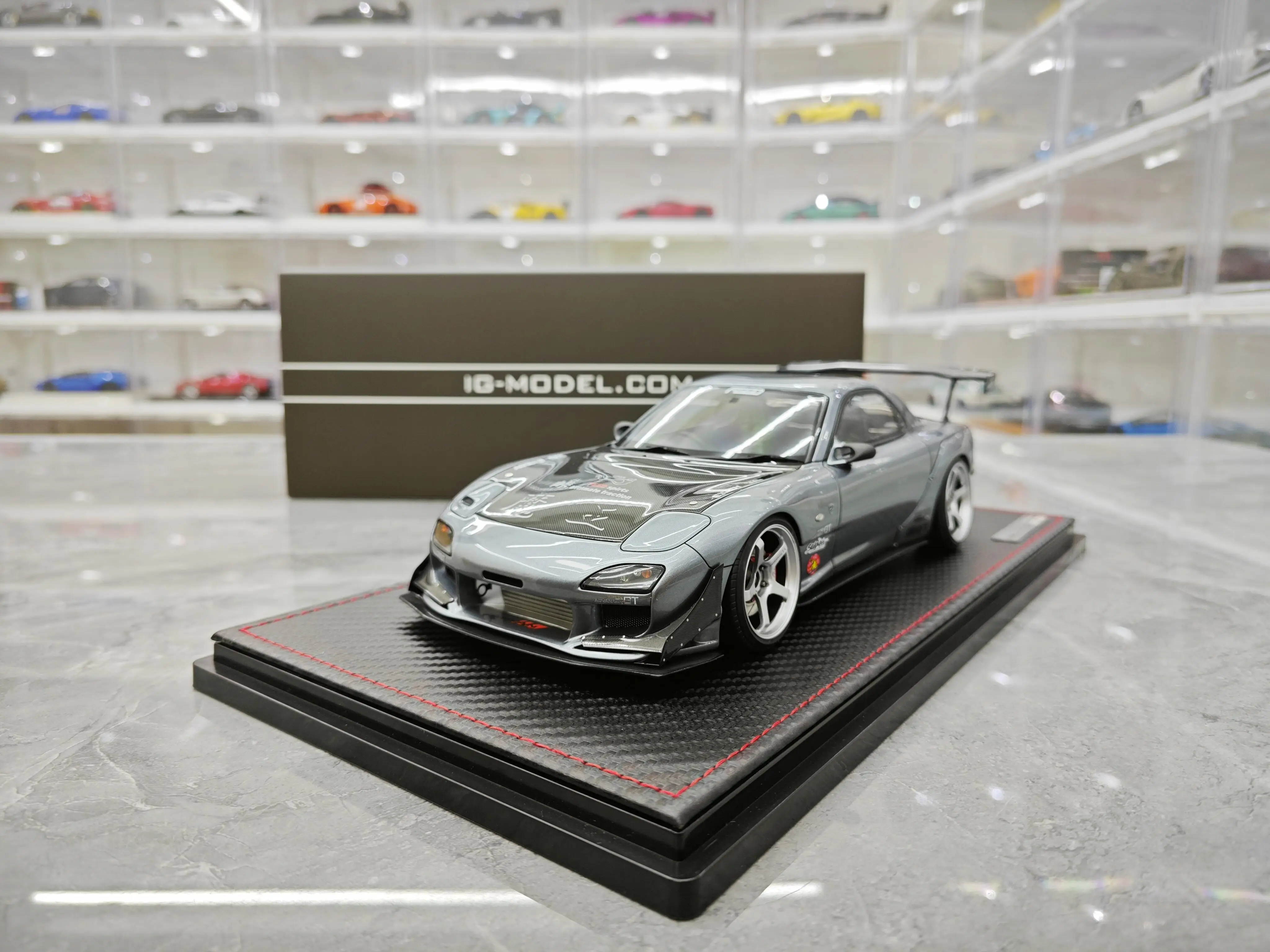 IG 1:18 FEED RX7 FD3S JDM Simulation Limited Edition Resin Metal Static Car Model Toy Gift