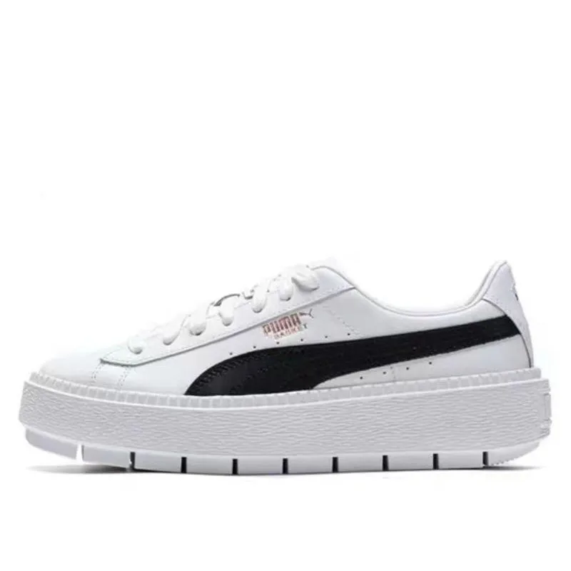 PUMA Platformm Trace Luxe retro casual low top board shoes with sponge sole for women