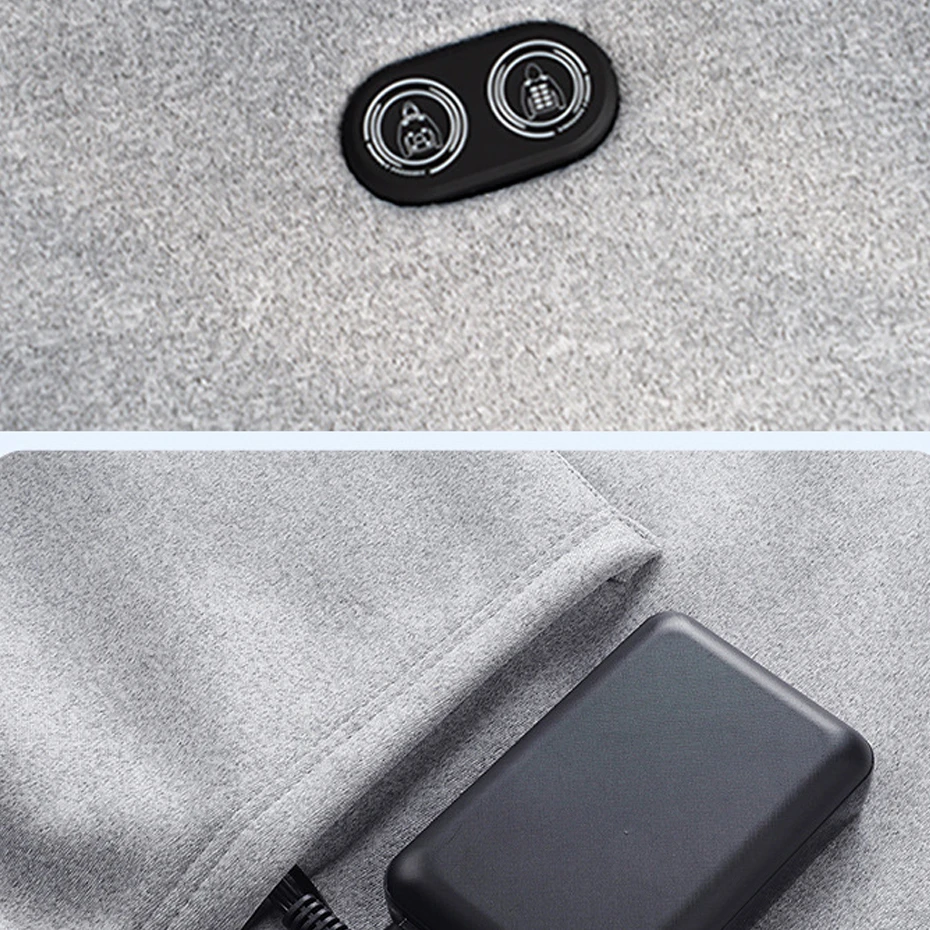 USB التدفئة هوديي الرجال مقنعين التدفئة محبوك البلوز 17 منطقة تسخين كهربائي هوديس الخريف الشتاء الدافئة هوديس الذكور #5