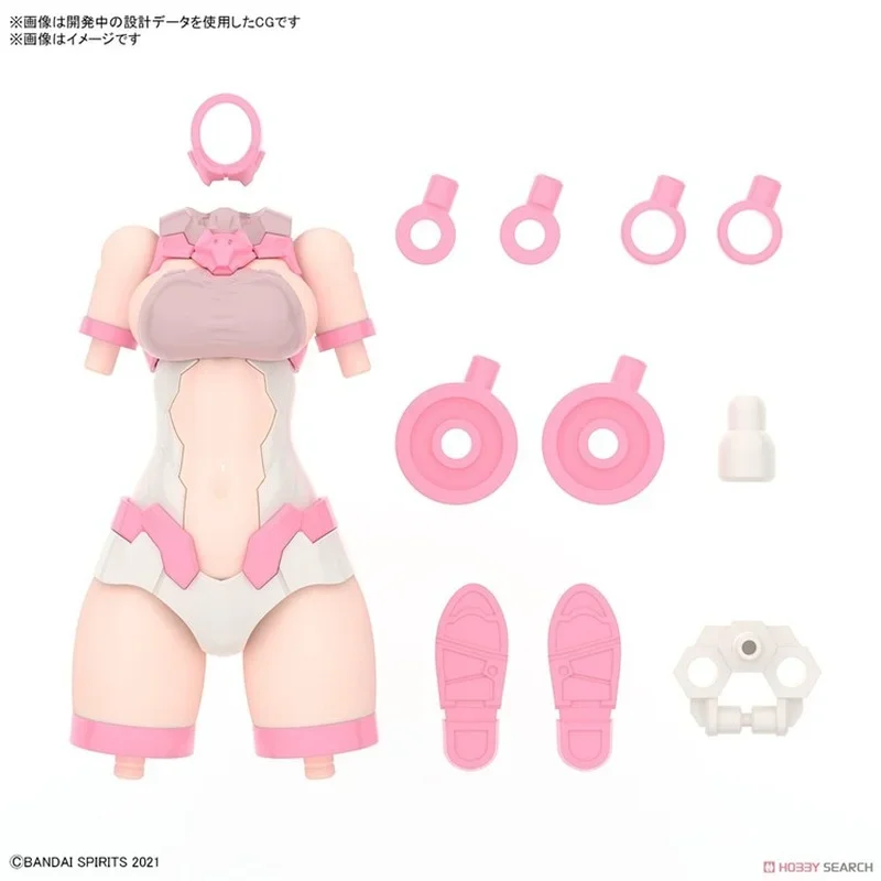 Bandai-figura de acción de Anime para niños, modelo Original de ensamblaje de 30MS, opción de partes del cuerpo, tipo G03, COLOR B, juguetes de modelos coleccionables, regalos para niños