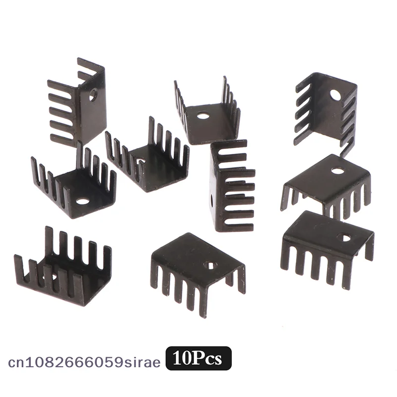 （CC44）10 Pcs TO-220 Aluminum Profile 7805 Heatsink 781 Radiator Heat Sink 19*15*10MM Aluminum Alloy Profile Cooler