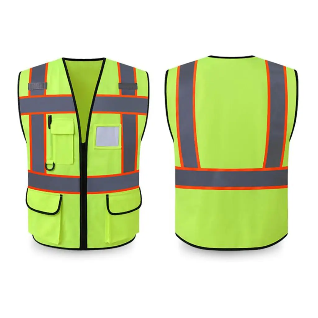 Multi Pocket Vest, Highly Visibility Breathable Vest Yellow