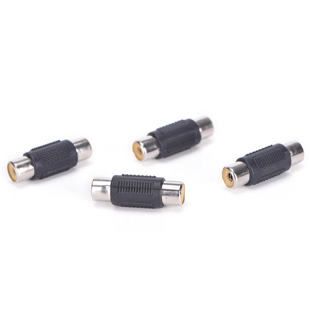 10 buah RCA Female ke Female Coupler Plug Audio Video AV Adaptor kabel RCA Joiner