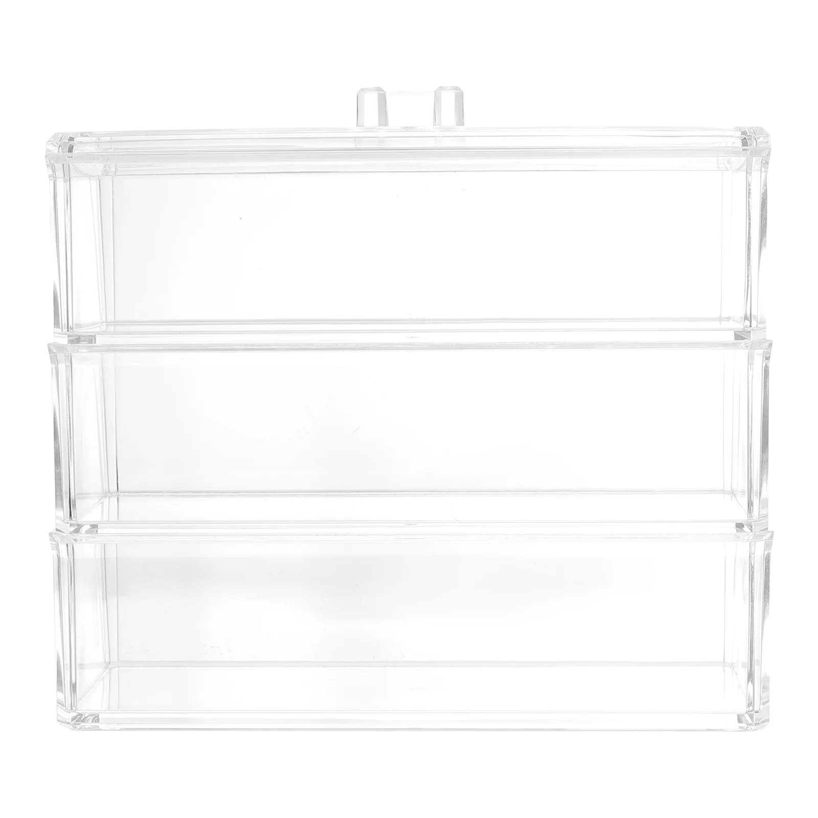 

1Pcs Desktop Storage Box Acrylic Makeup Organizer Transparent Large Capacity Organizer Container Sundries