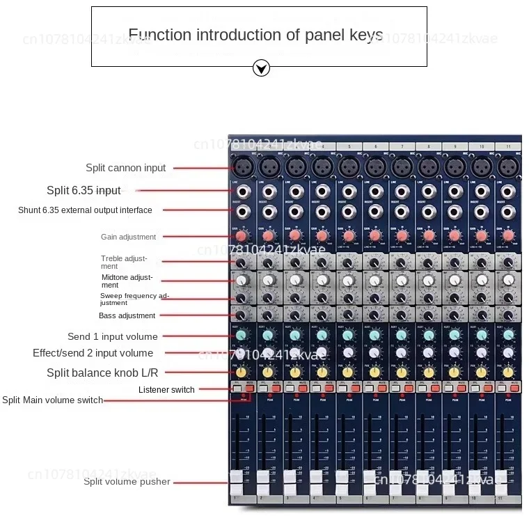 Factory Wholesale High Quality Soundcraft Style EFX12 Mixer with Best Price Service