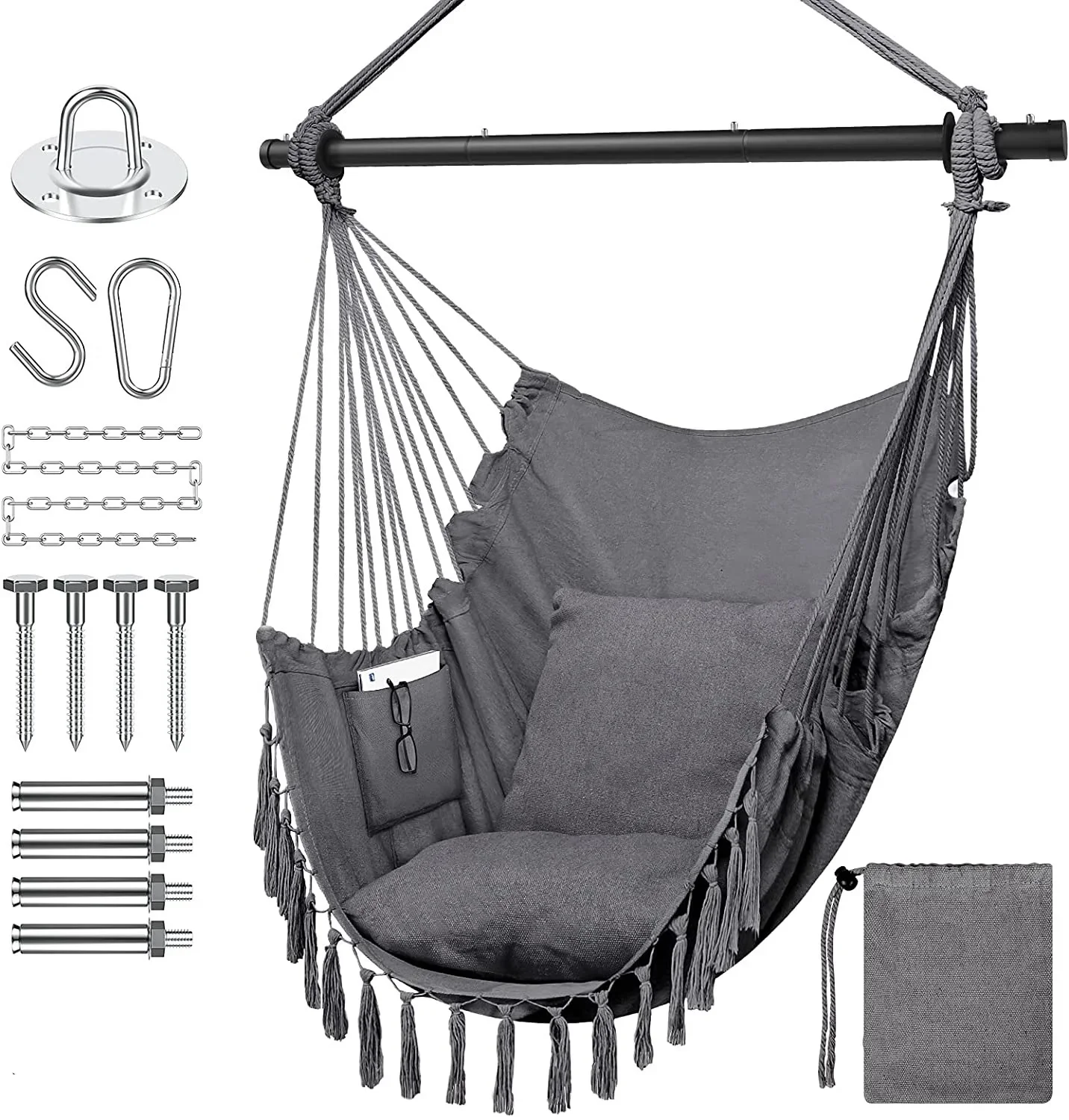 Online  Outdoor Bed Hammock Premium Cotton Outdoor Hammock