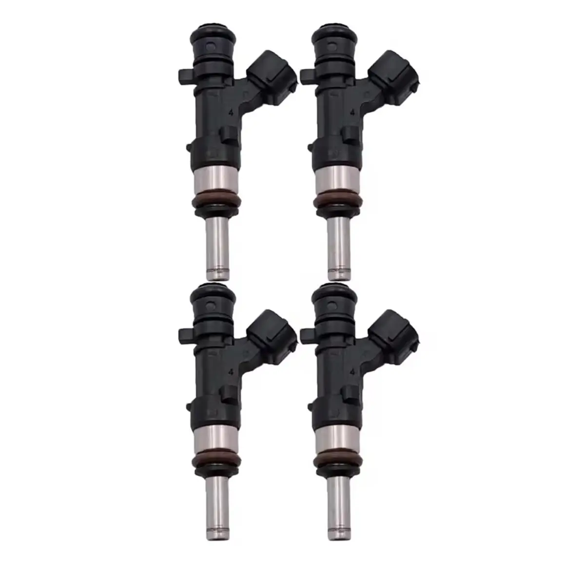 #06F Automotive Parts & Accessories,4PCS Fuel Injector 0280158683 for Renault Duster 1.5L 1.6L (Black)