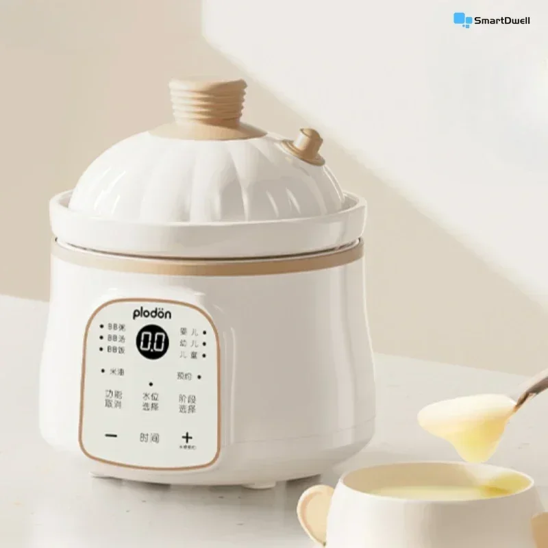 Micro-Pressure Baby Food Cooker: Small Rice Cooker, Ceramic Stew Pot for Baby Food, BB Pot for Porridge and Stew.