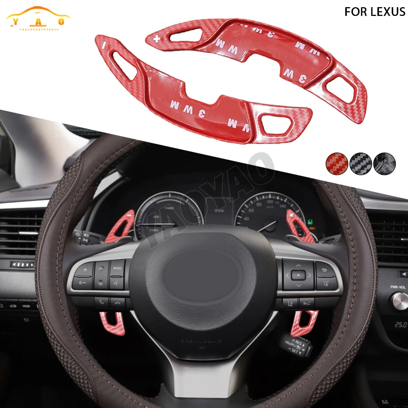 

Carbon Fiber Paddle Shifter For Lexus ES LS LX UX NX RX ML 2018-2020 Steering Wheel Direct Shift Gear