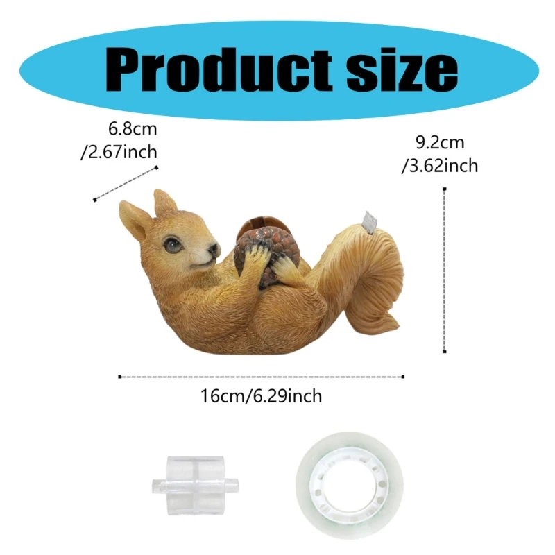 การ์ตูนสัตว์เครื่องตัดเทปกระรอกตู้เทปโรงเรียนอุปกรณ์สำนักงานบรรจุภัณฑ์เครื่องตัดเทปฐานตัดเทป