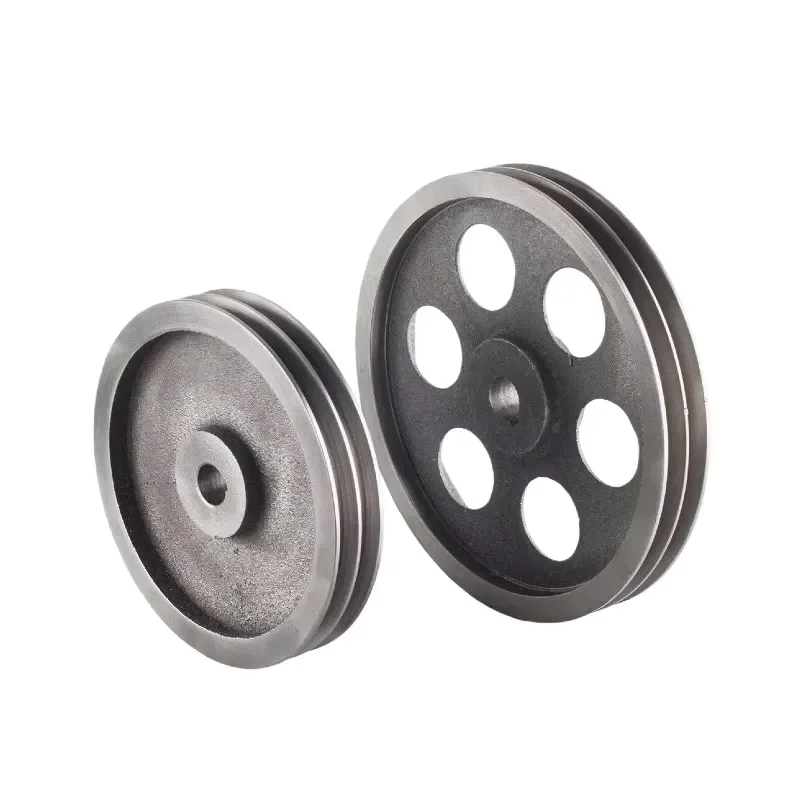 Cast Iron Single Groove Spoke V Belt Pulley with Precision Bore, 30mm OD Transmission Sheave for Extruder Equipment