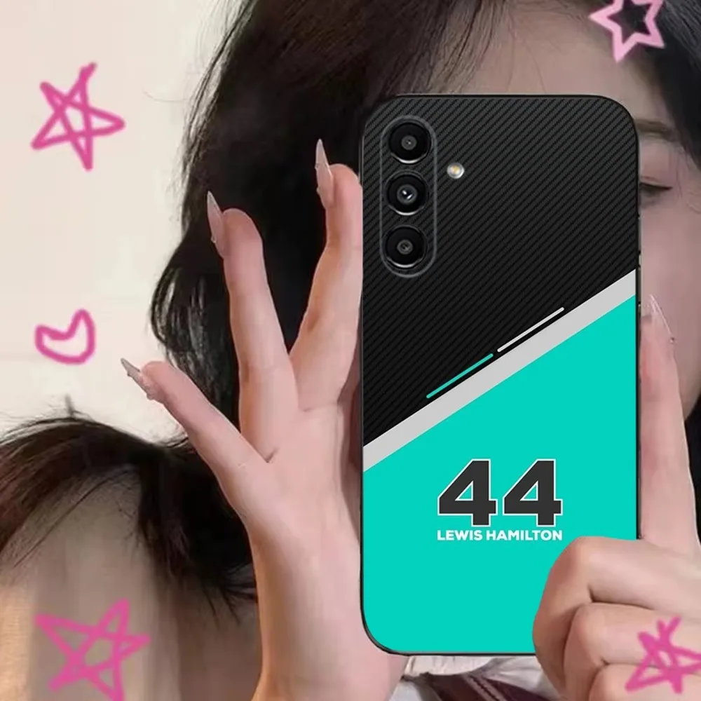 L-Lewis H-Hamilton 44  Phone Case For Samsung S24,S21,S22,S23,S30,Ultra,S20,Plus,Fe,Lite,Note,10,9,5G Black Soft Cover