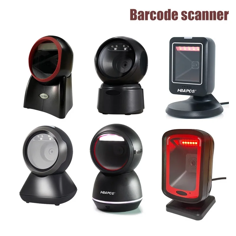 Go! 2D Barcode Scanner Omnidirectional 1D 2D QR code Desktop Hands-Free Wired USB Platform Bar code reader for supermarket