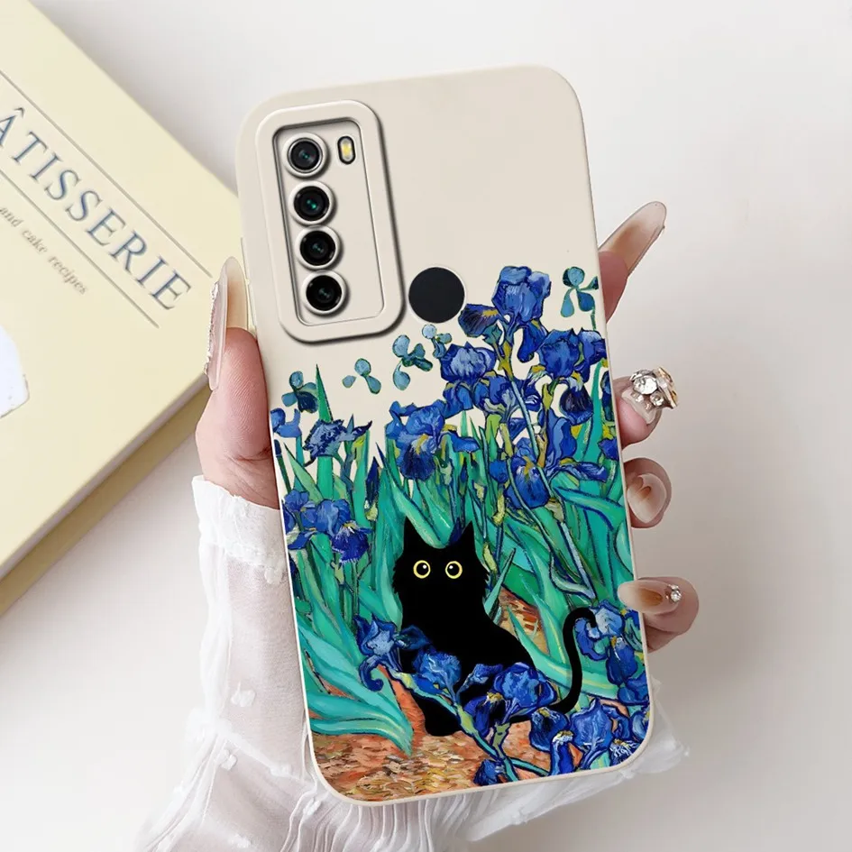 For Xiaomi Redmi Note 8 8T Case Fashion Painted Camera Protection Square Silicone Coque Soft Cover For Redmi Note8 Note8T Fundas