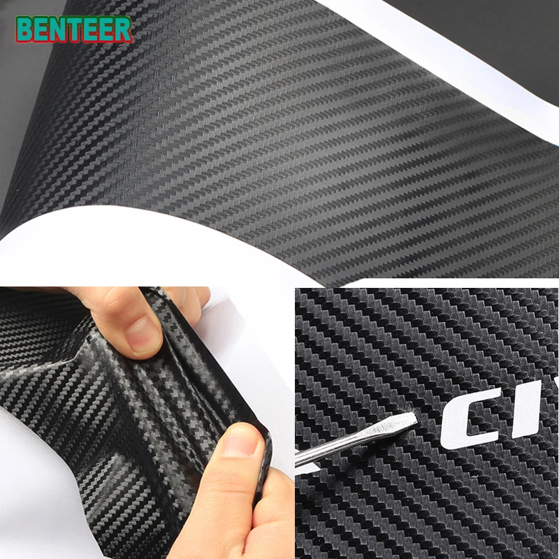 4x Carbon Fiber Car Door Sills Stickers For Honda N-BOX N-WGN Auto Accessories