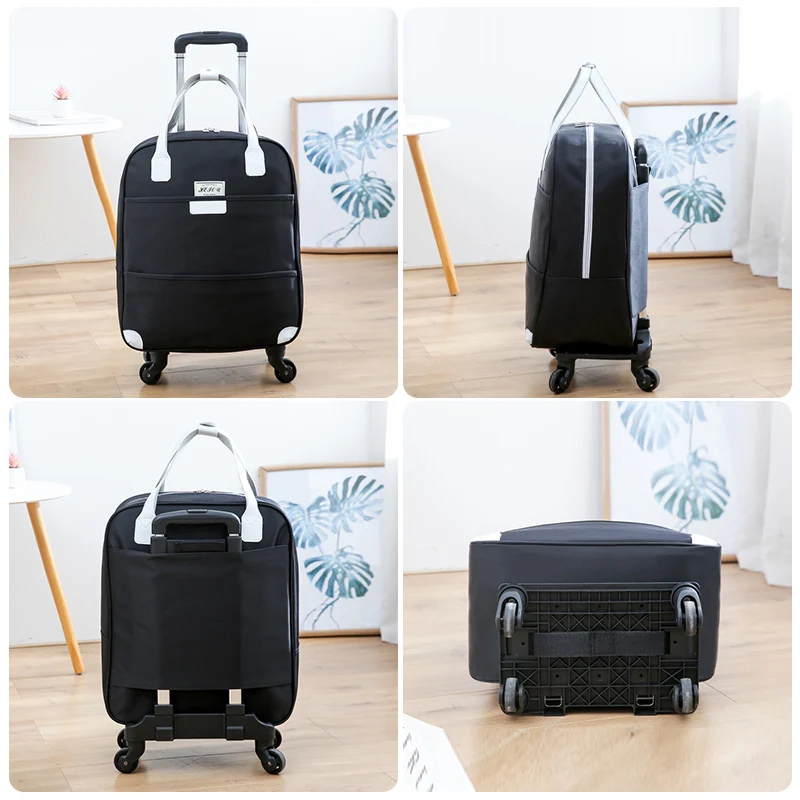 Imagem -05 - Multifuncional Dobrável Universal Roda Bolsa de Armazenamento Grande Capacidade Bolsa à Prova Doxford Água Oxford Tecido Destacável Trolley Bolsa Xa161c