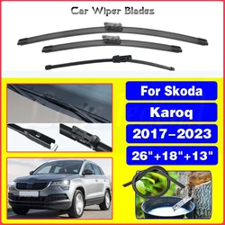 Wiper Blade For Skoda Karoq 2017 2018 2019 2020 2021 2022 2023 Front Rear Windshield Windscreen Brush Window 26