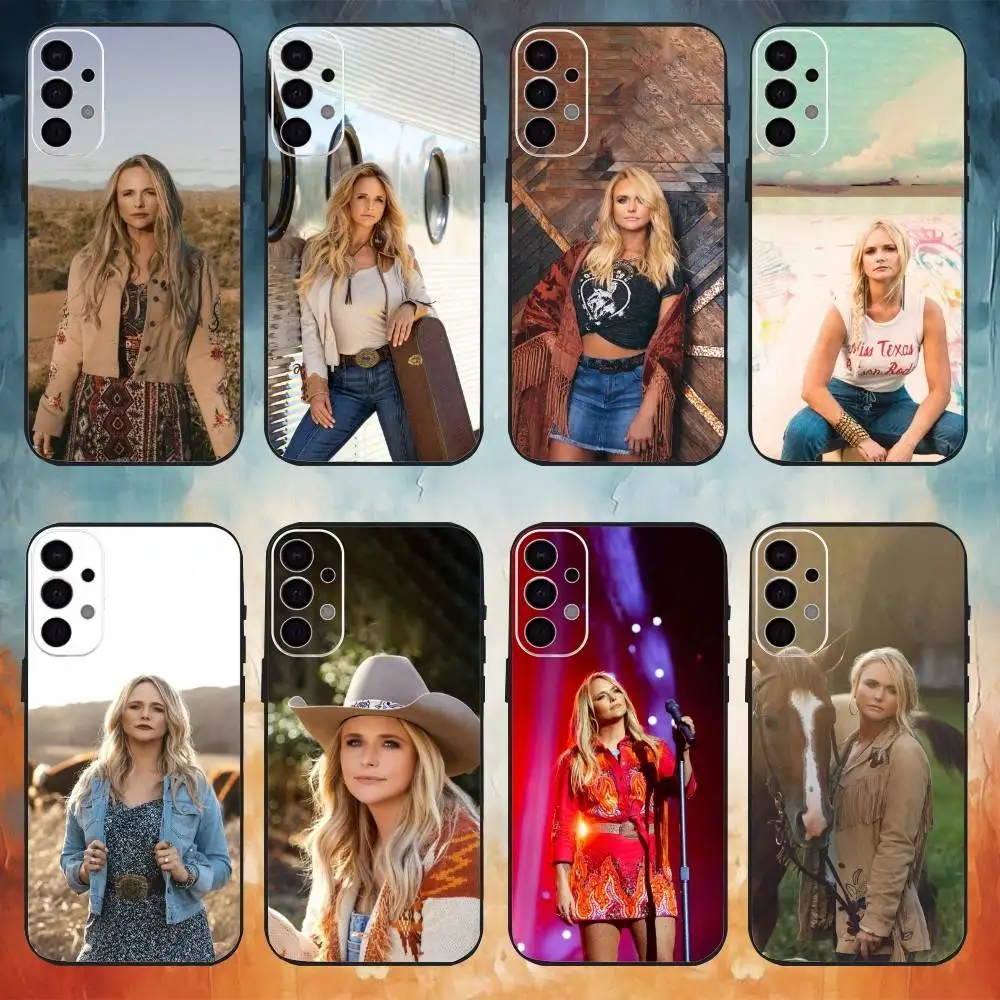 

Platinum Miranda L-Lambert phone Case For Samsung S25,24,21,22,23,30,Ultra,20,Plus,Fe,Lite,Note Soft Black Cover