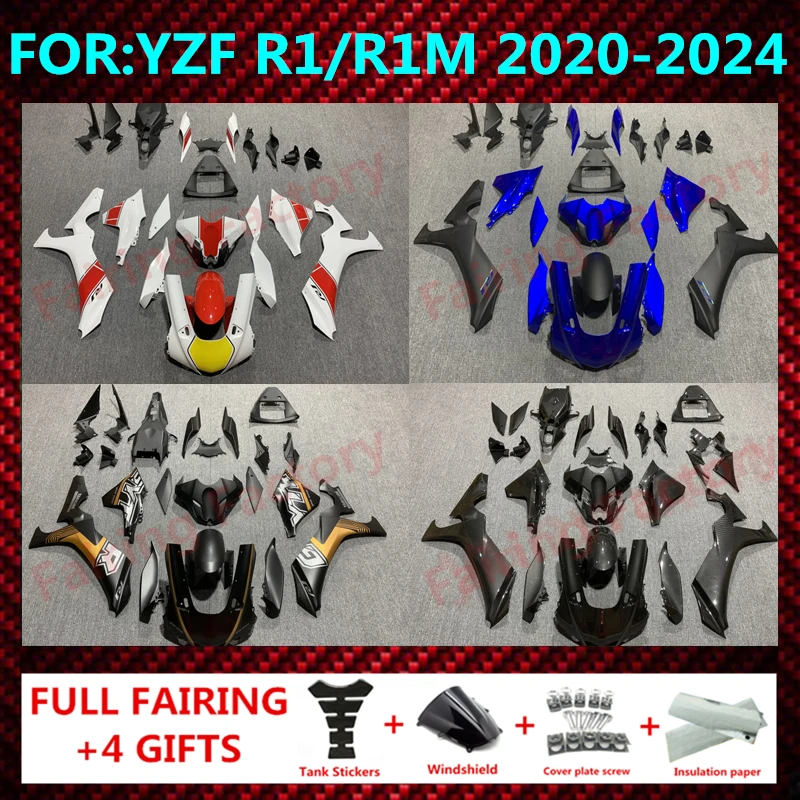 

Motorcycle ABS Injection mold Body full Fairing Kit For Yamaha YZF R1 YZFR1 2020 2021 2023 2024 20 21 23 24 fairings kits zxmt