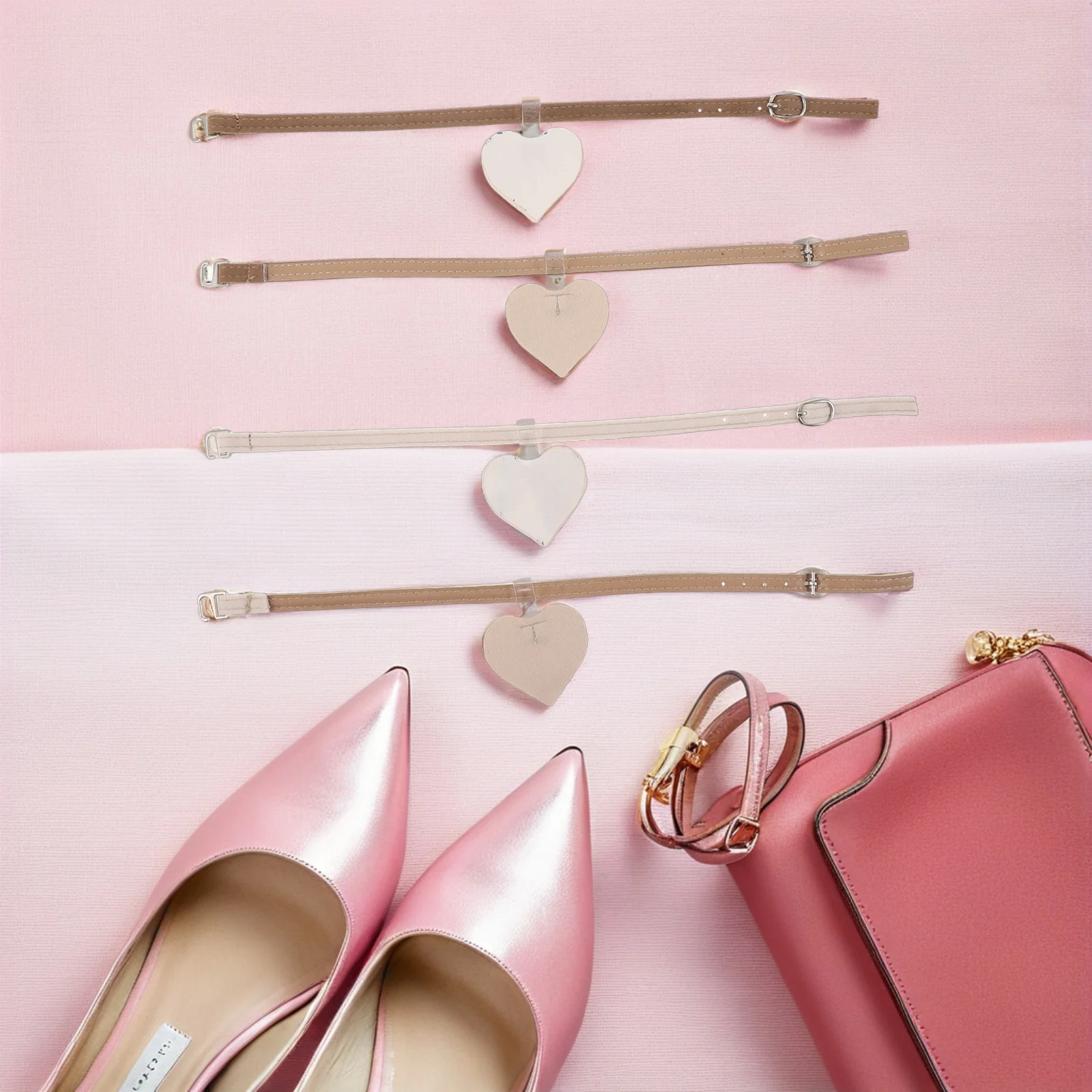 

6 Pair High Heels Laces Shoe Strap Replacement Ankle Straps Boot for Heeled Detachable with Buckle