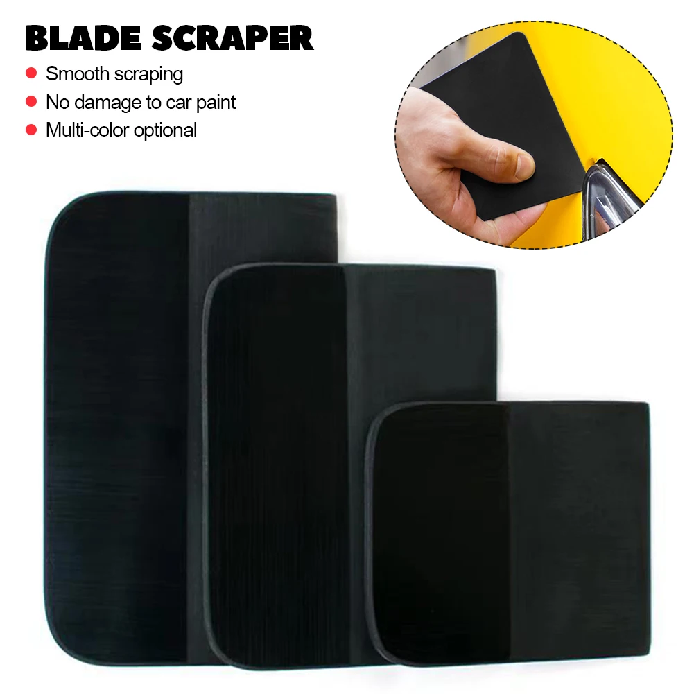 Car PPF Squeegee Anti-scratch TPU Coating Soft Scraper Film Vinyl Spatula Window Tinting Wrap Tools Glass Cleaning Water Wiper