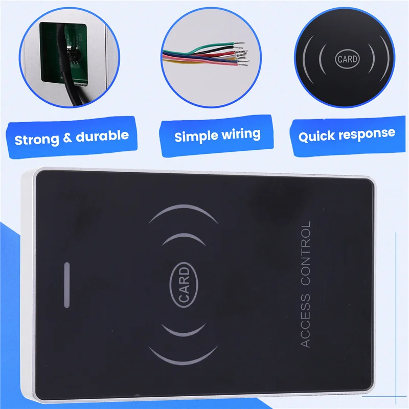 【RECOMENDAR】RFID Door Access Controller Dual Frequency IC/ID Card Support 9-24V Power Supply Includes 2Pcs Mother Card& 20000 Ca