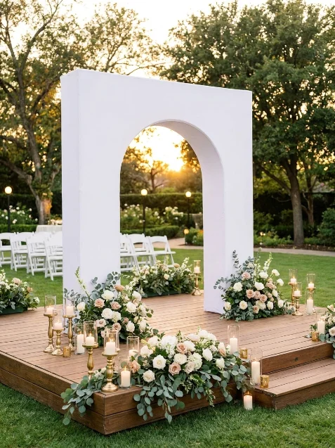 One‑Stand‑One‑Cover 3D Open Door Frame Arch Backdrop Stand for Party Event Photo Booth Background Banquet Ceremony Festival Deco