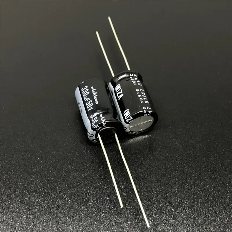 

5pcs/50pcs 330uF 50V330uF NICHICON VZ Series 10x16mm Wide Temperature Range Aluminum Electrolytic Capacitor Long Feet