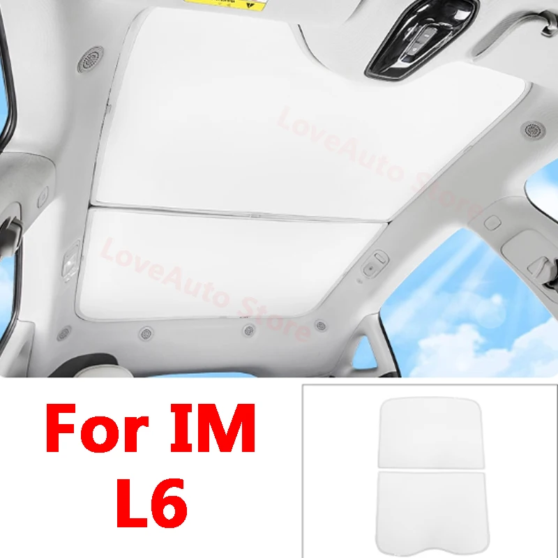 

For IM L6 2024 2025 Car Ice Crystal Sunroof Shade Curtain Heat Shield Car Roof Sunscreen Decoration Accessories