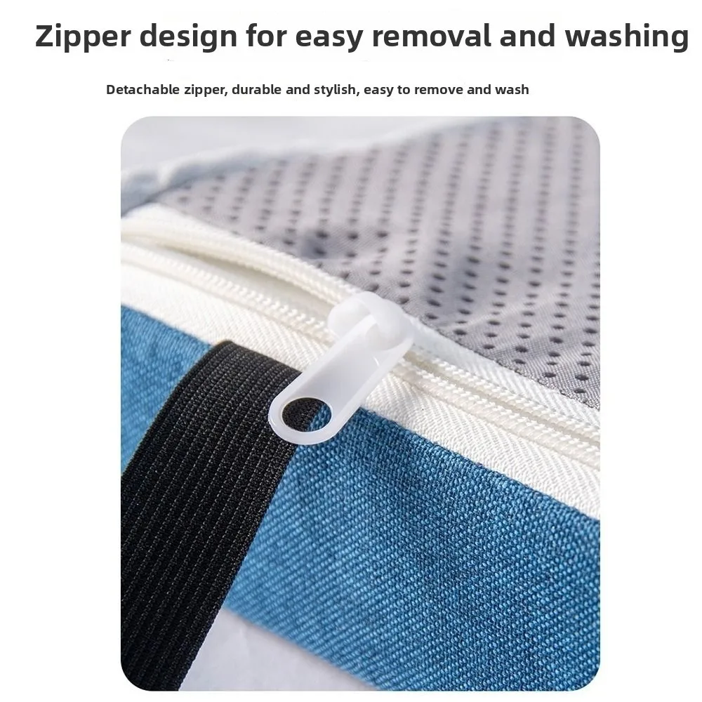 High Elastic Sponge Chair Pad Storage Pocket Non-slip Classroom Stool Cushion Detachable Cover: Thicken Student Seat Mat
