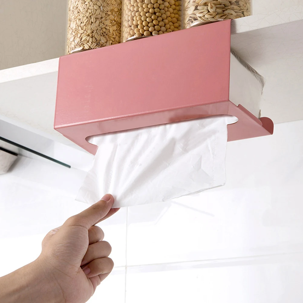 

1pc Hanging Tissue Paper Towel Iron Paper Holder Rack Rustproof Space Saving Design Premium Material Suitable Home Office Hotel