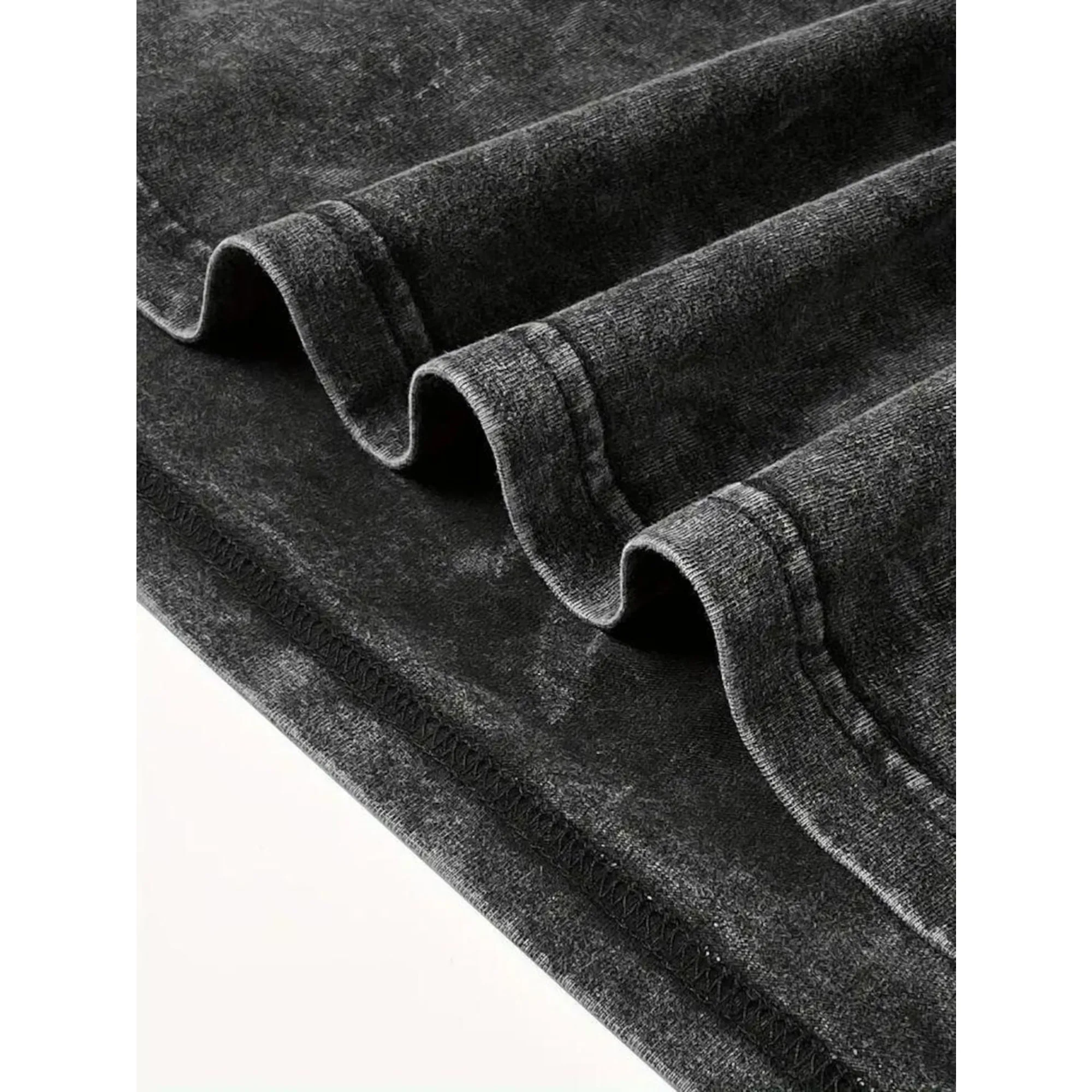 جديد شانكس خمر غسلها القطن تي شيرت الرجال النساء التي شيرت ملابس الصيف قصيرة الأكمام المتضخم تيز الشارع الشهير Unseix #5