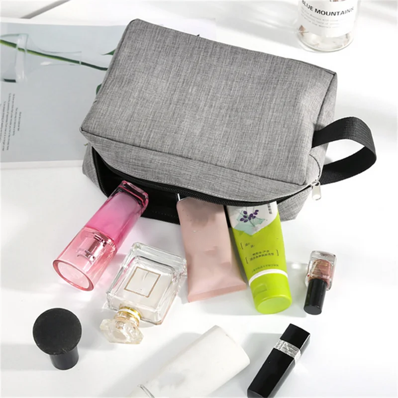 Travel Waterproof Oxford Toiletry Wash Storage Hand Bag Women Men Large Double Layer Shaving Case Portable Shower Makeup