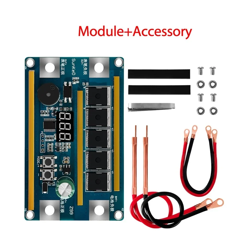 Portable 12V Spot Welder 10AWG Adjustable Power 18650 Battery Welder Digital Display DIY Welding Kit Electronics Repair