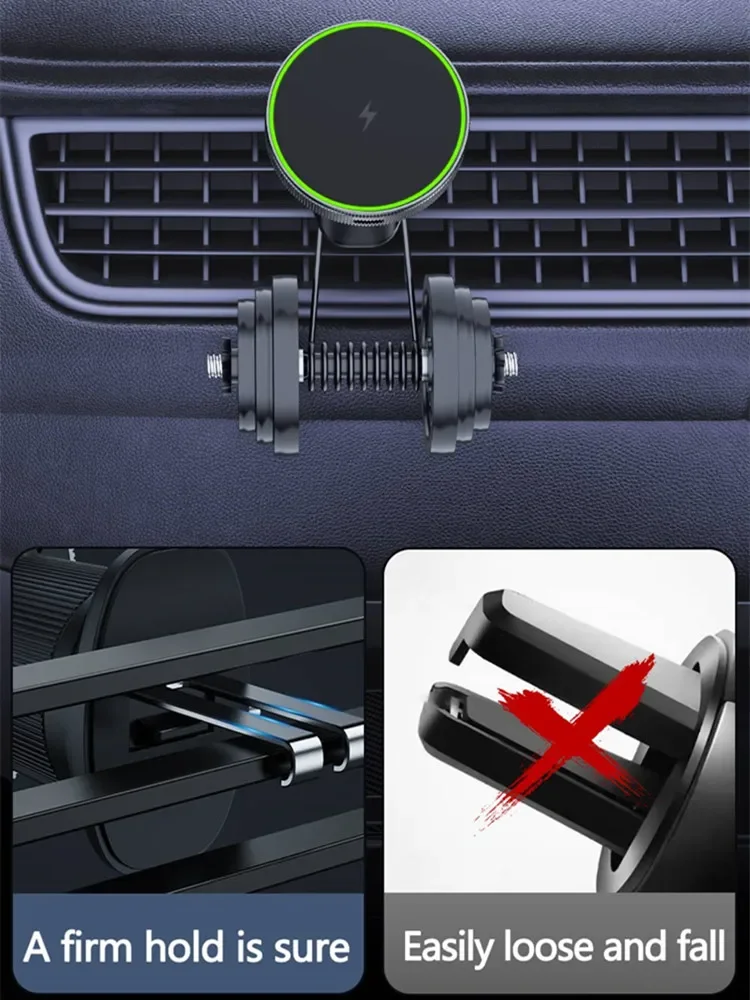 NEW 2 In 1 Magnetic Car Wireless Charger for Apple Watch IWatch 8 7 6 iPhone 15 14 13 12 Pro Max Car Fast Charging Holder Mount