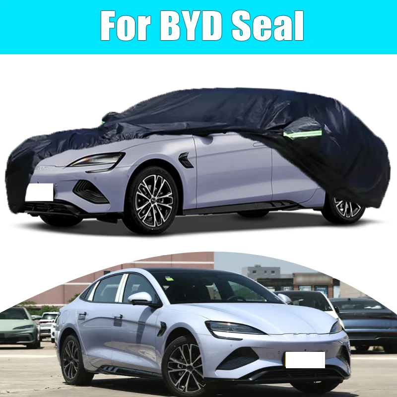 

Защитный чехол для автомобиля BYD Seal: всепогодный, водонепроницаемый, пылезащитный, от снега и солнца. Аксессуары для экстерьера автомобиля.