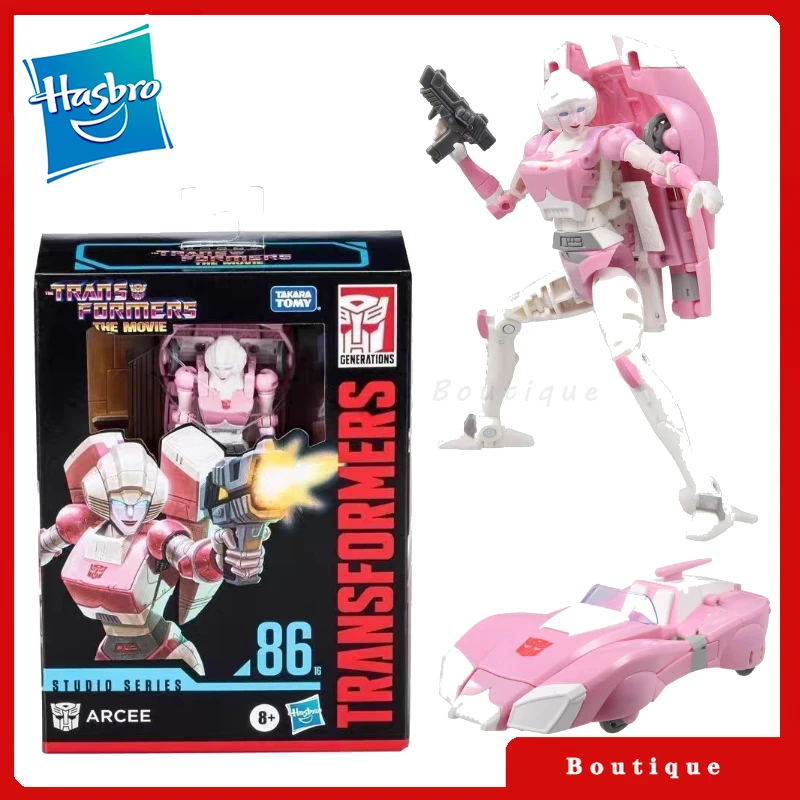 

In stock Hasbro Transformers toysStudio Series Deluxe Class SS-86-16 Arcee Cybertron Autobots Action Figures Collectible Gifts
