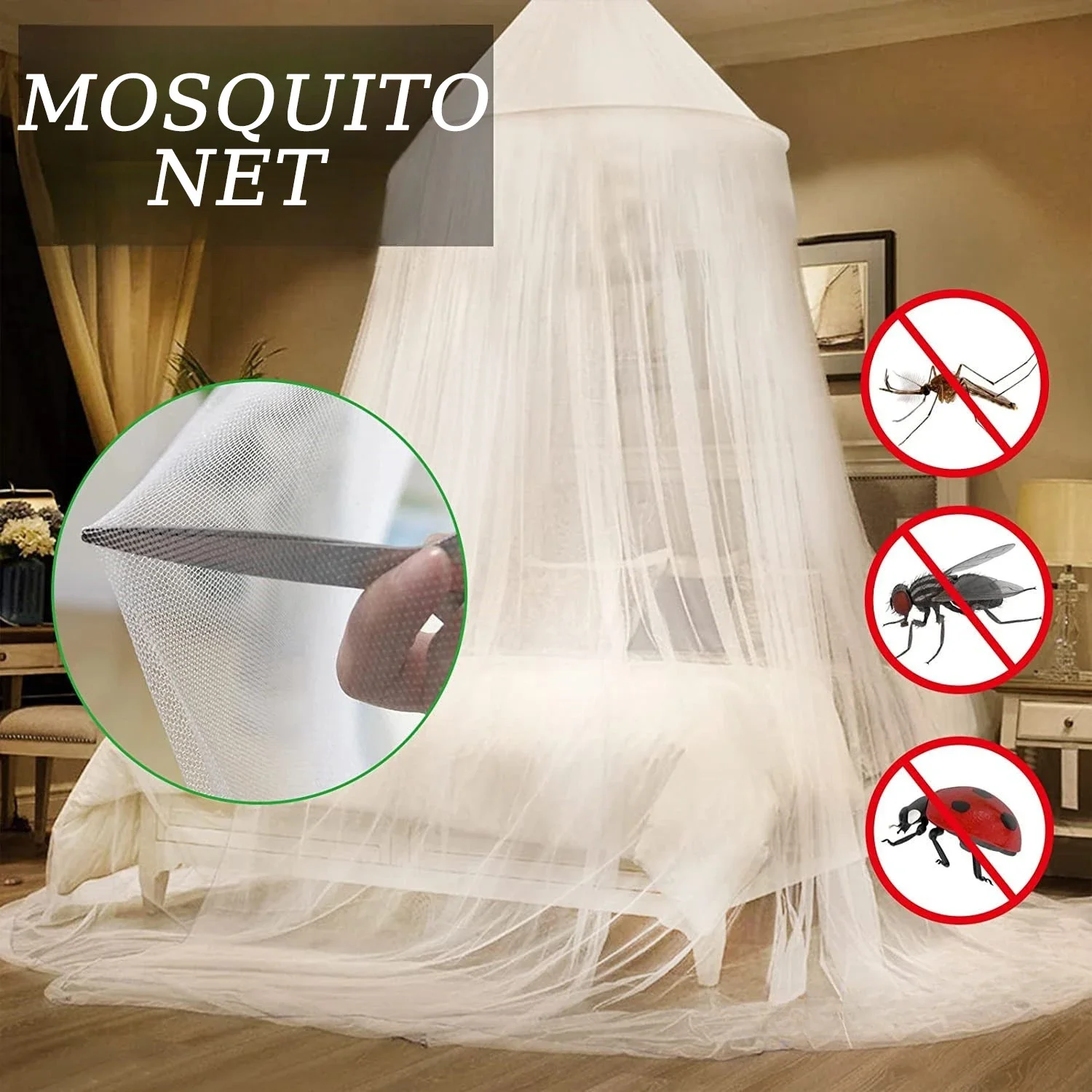 

Summer Dome Mosquito Net 1pc Outdoor Anti Insect Anti-mosquitoes Bed Net Bedroom Bed Fly Insect Hanging Tulle Curtain VIE LENTE